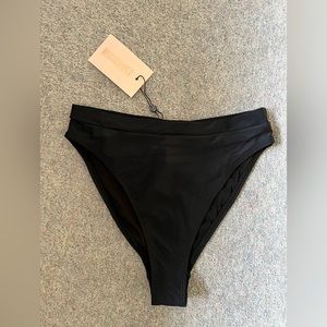 NEW High waist bikini bottom in black